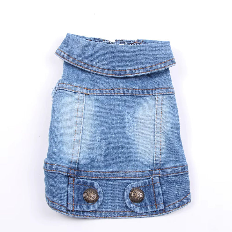 PawVibe Denim Jacket – Cool & Comfy Jean Style for Trendy Pups
